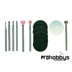 Kit para construcción de modelos, 13 accesorios Proxxon 28910
