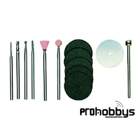 Kit para construcción de modelos, 13 accesorios Proxxon 28910