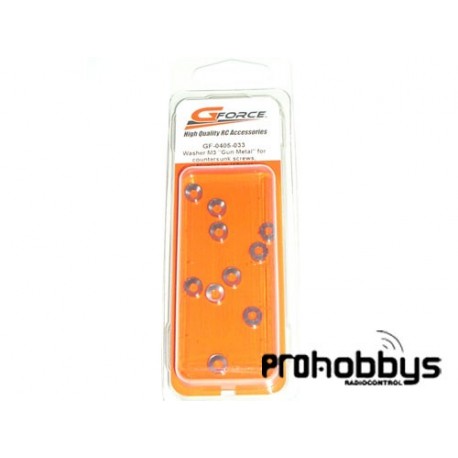 Arandelas cónicas de 3mm aluminio titanio Gforce