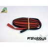 Tubo Termo 6 mm Rojo Negro (2x0,5 mts)
