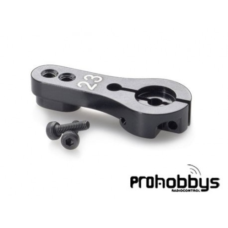 Team C Servo Horn Aluminio 23T Negro