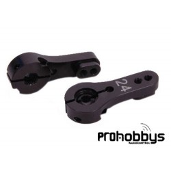 Team C Servo Horn Aluminio 24T Negro