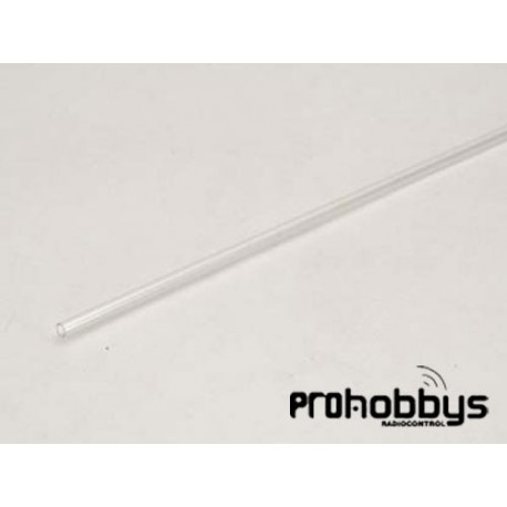 Tubo plástico transparente 5x3x915mm 