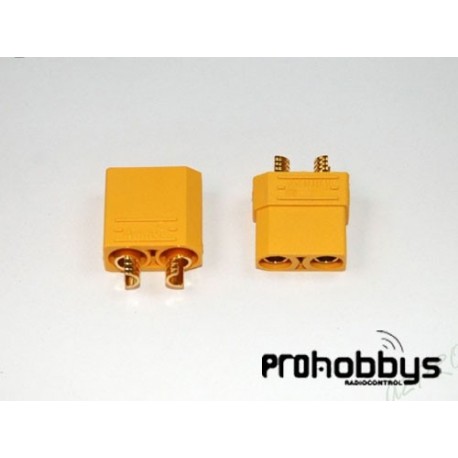Conector oro XT-90 (1pareja)
