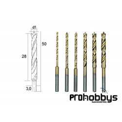 Set brocas madera plástico HSS Proxxon 28876