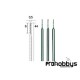 Micro broca espiral HSS Ø 0.5mm Proxxon 28864
