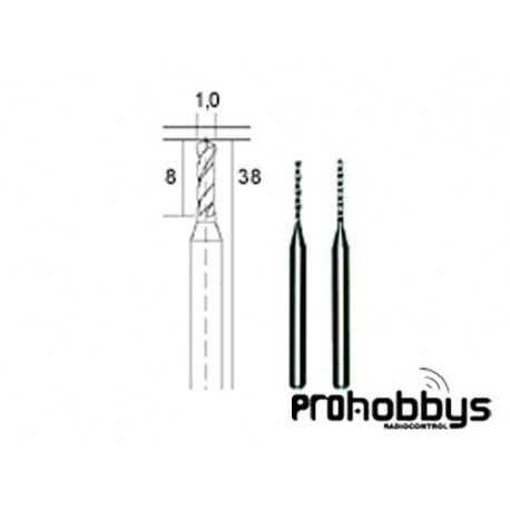 Blister Brocas 1mm. (metal duro) Proxxon 28324