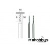 Blister Brocas 1mm. (metal duro) Proxxon 28324