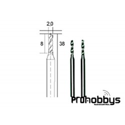 Blister brocas metal duro 2mm Proxxon 28328