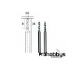 Blister brocas metal duro 2mm Proxxon 28328