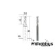 Fresa de metal Duro Ø 3mm Proxxon 28761