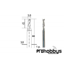 Fresa de metal Duro Ø 3mm Proxxon 28761