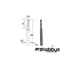 Fresa de metal Duro Ø 2mm Proxxon 28759