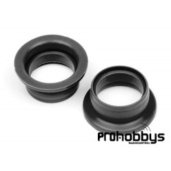  HPI Junta para escape (2 piezas negro) 