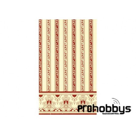 Papel JACKSON'S REGENCY STRIPE BURDE 1:12