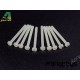 Tornillos Nylon cab. cilin. M3x30mm 