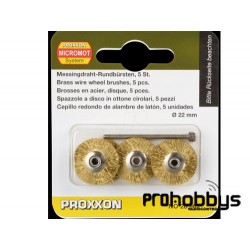 Cepillos redondos de Latón Proxxon (5 uds)
