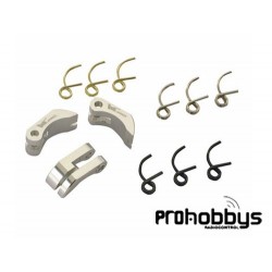 Zapatas aluminio + 3 juegos de muelles 1/8 Hobyy Tech