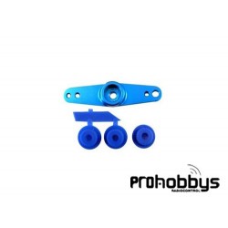 Horn aluminio azul doble universal Hobby Tech