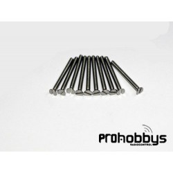 Tornillo inox c/ avellanada M2x20mm (10 uds)