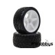 Neumático delantero c/llanta para Buggy 1/10 asfalto y rally