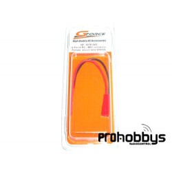 Conector BEC hembra con cable silicona 20AWG