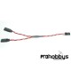 Cable "Y" de 15cm trenzado conector JR