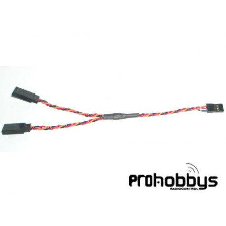 Cable "Y" de 15cm trenzado conector JR
