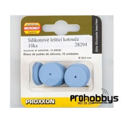 Discos pulido de silicona tipo rueda 22mm Proxxon