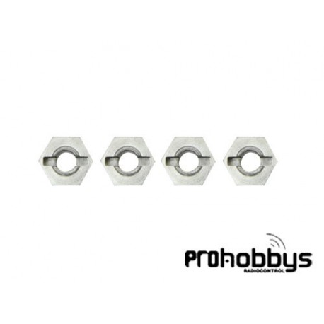 Hexagonos rueda 1/10 de aluminio