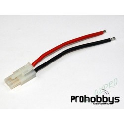 Conector Kyosho macho con hilo oro 4mm