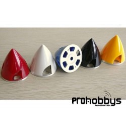Cono de 57mm blanco con base de aluminio 