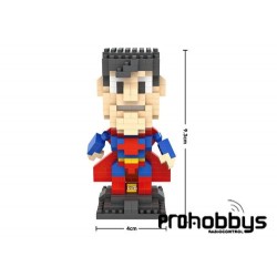 Figura de construcción tipo Superman de Loz