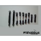 HM-060SJ-Z-03 Set varillaje con rótulas cabezal alu. Walkera 60