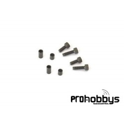 STR072 Tornillos y casquillos de manguetas delanteras STR8 Hobbytech
