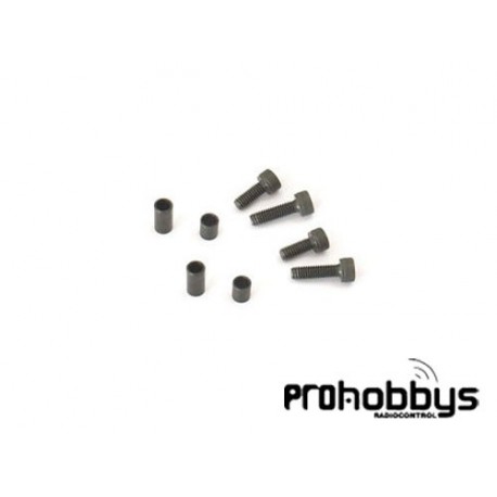 STR072 Tornillos y casquillos de manguetas delanteras STR8 Hobbytech