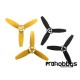 Hélices Parrot Bebop Drone amarillas y negras