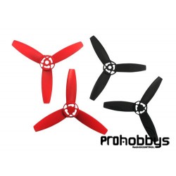 Hélices Parrot Bebop Drone negras y rojas