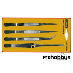  Juego de 4 pinzas cromadas Torcade