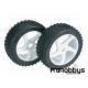  Ruedas bugyy 1/8 "5 Spoke / Dirt" Blanca (2 pcs)