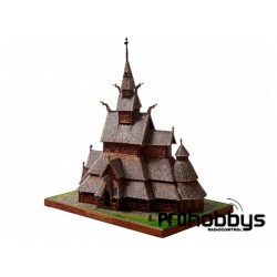 Iglesia de madera de Borgund (Noruega) Clever Paper)