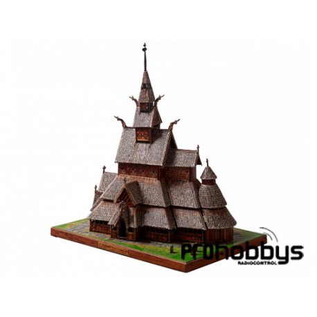 Iglesia de madera de Borgund (Noruega) Clever Paper)