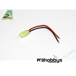 Conector Mini Tamiya Hembra+ hilo 3mm oro