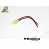 Conector Mini Tamiya Hembra+ hilo 3mm oro