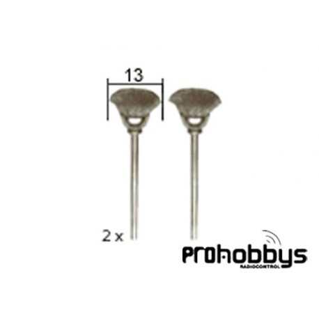 Juego de cepillos de acero Ø 13 mm