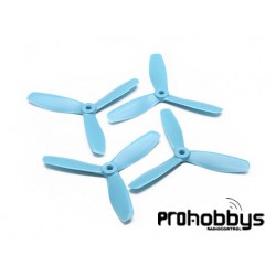 Hélices 5x4,5 Bullnose tripala azul celeste 2L2R Gemfan