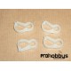 Pinza para tubo de silicona (4 uds)