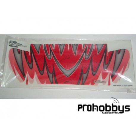 Adhesivos para aleron Proline 1/8 TT rojo