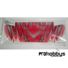 Adhesivos para aleron Proline 1/8 TT rojo
