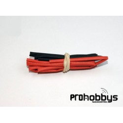 Tubo termo 2mm Rojo y Negro (2 x 0,5mts)